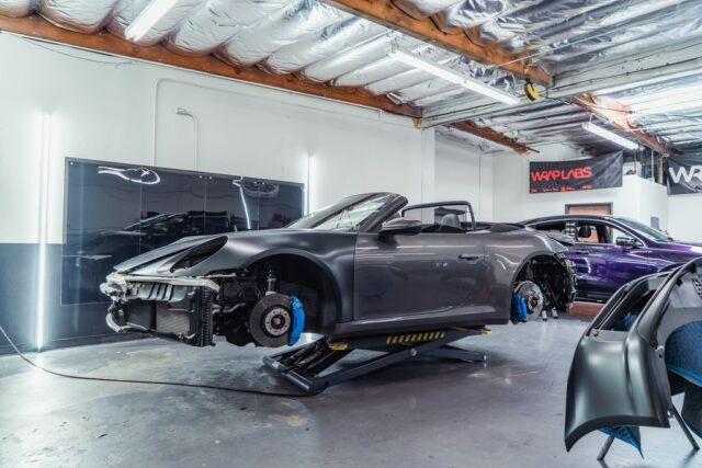 Nissan GT R R35 Chameleon Color Shift Vinyl Wrap Hood Front Detail, by Wrap Labs, Westlake Village
