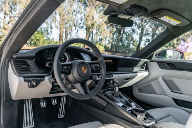 Porsche 911 GT3 992 Viola Purple Paint Protection Film Interior Steering Wheel, by Wrap Labs, Westlake Village