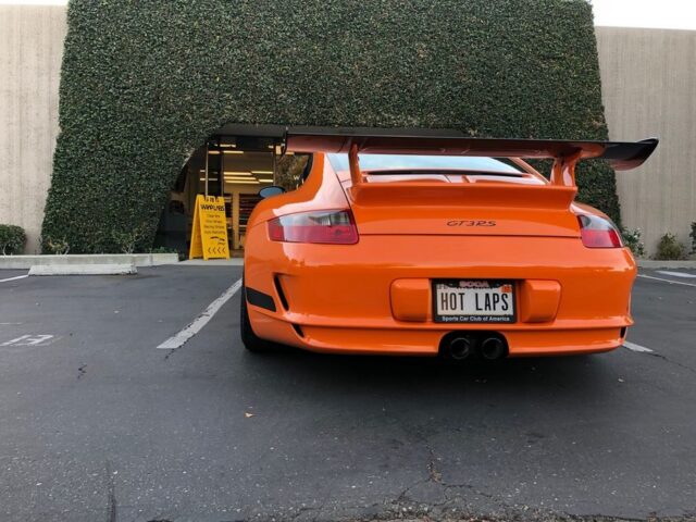 Porsche 911 GT3 RS Orange Vinyl Wrap Rear Wing WrapLabs Shop, by Wrap Labs, Westlake Village