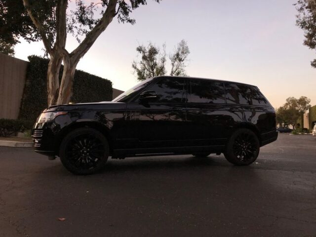 Range Rover Full Size Black PPF Side Profile Sunset, by Wrap Labs, Westlake Village