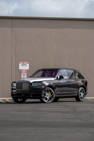 Rolls Royce Cullinan Black Badge Graphite Yellow Accent PPF Full Car Front Three Quarter, by Wrap Labs, Westlake Village