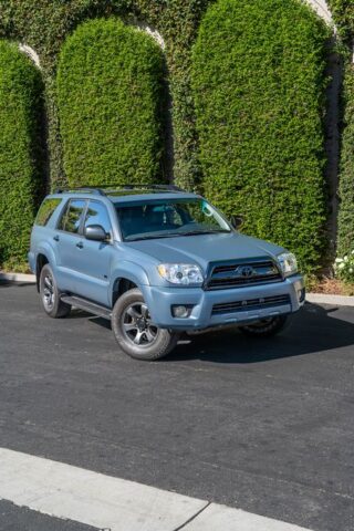 Toyota 4Runner Matte Blue Grey Paint Protection Film Front 3Quarter Ivy Wall, by Wrap Labs, Westlake Village