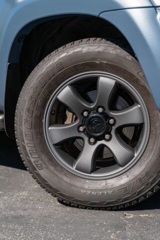Toyota 4Runner Matte Blue Grey Paint Protection Film Wheel Bridgestone Tire Detail, by Wrap Labs, Westlake Village