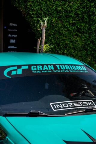 Toyota 86 Teal Chrome Vinyl Wrap Inozetek Windshield Sticker Detail, by Wrap Labs, Westlake Village