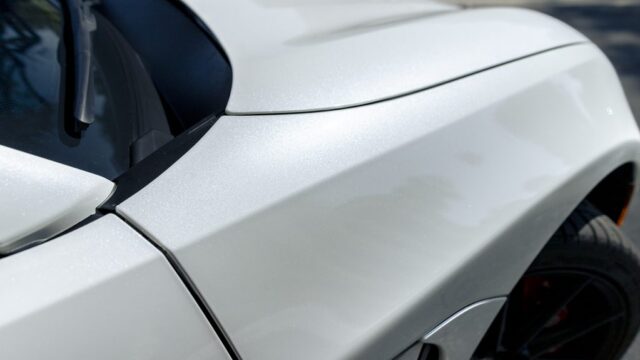 Toyota GR86 White PPF Fender Hood Panel Detail Close Up, by Wrap Labs, Westlake Village